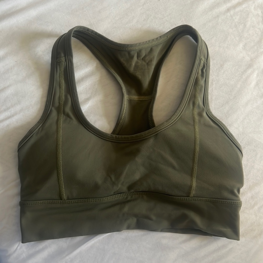 Saski Khaki Sports Bra